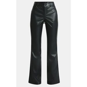 No Boundaries Womens Size 0 Black Faux Leather Baby Bootcut Pants 32" Inseam NWT